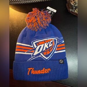 NBA Blue and Orange Thunder Kids Beanie